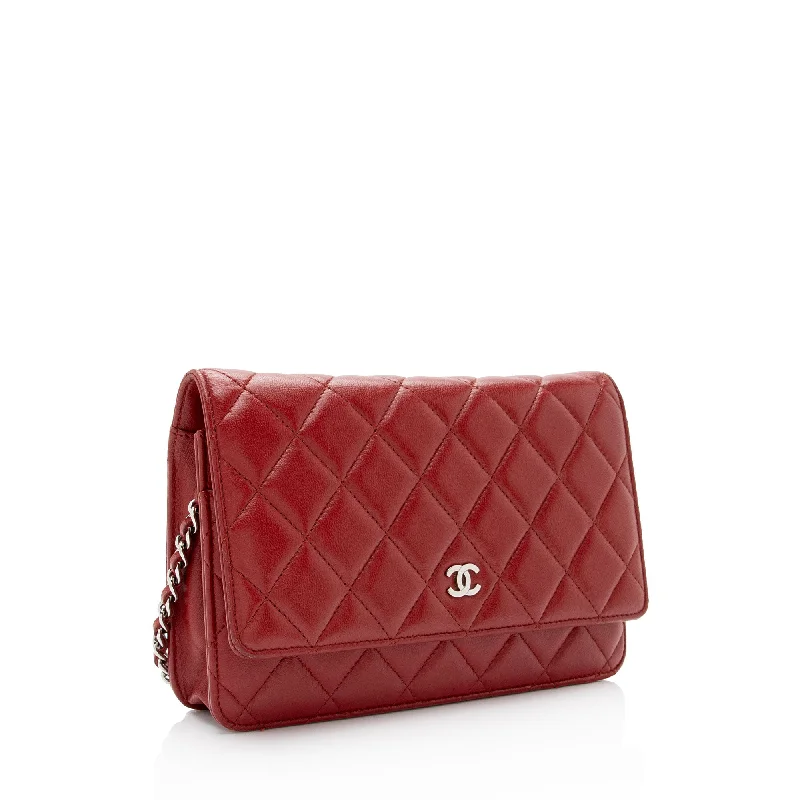 Chanel Lambskin Classic Wallet on Chain Bag (dAO7ph)