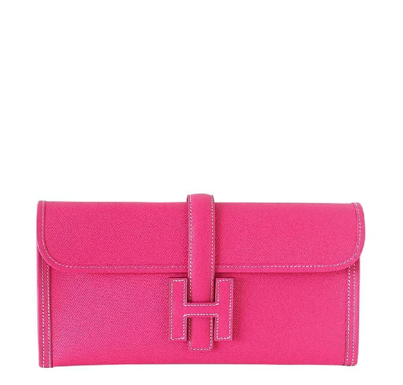 Hermès Jige 29 Rose Tyrien Clutch Bag