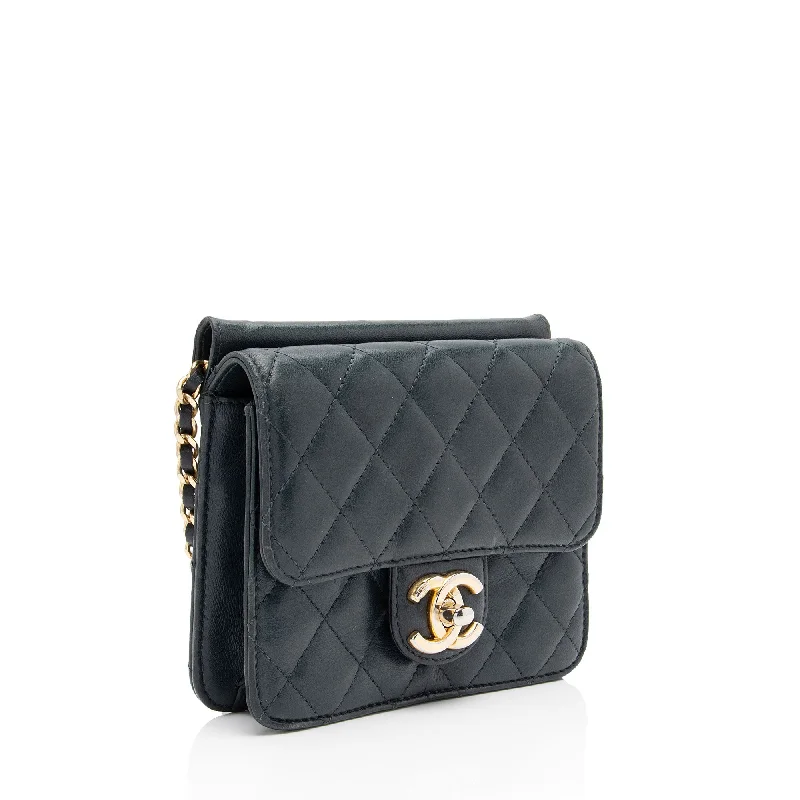 Chanel Lambskin Crossing Times Mini Flap Bag (Tv2M1K)