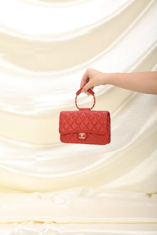 Rare Chanel Caviar In The Loop Mini Bag