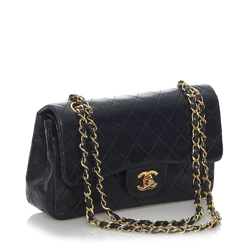 Chanel Classic Lambskin Leather Double Flap Bag (31300)