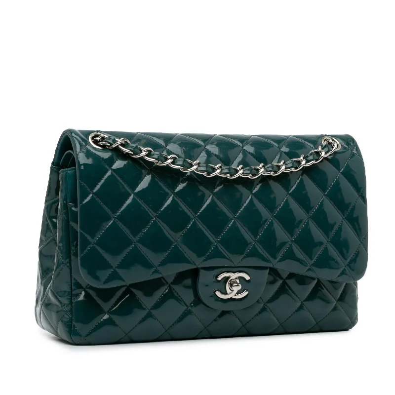 Chanel Jumbo Classic Patent Double Flap (A8oS33)