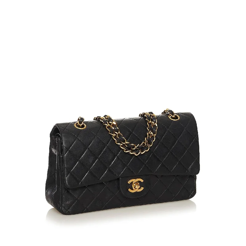 Chanel Classic Medium Lambskin Double Flap Bag (34612)