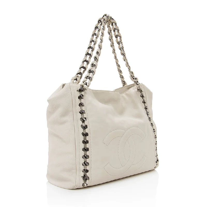 Chanel Leather Modern Chain Tote (16098)