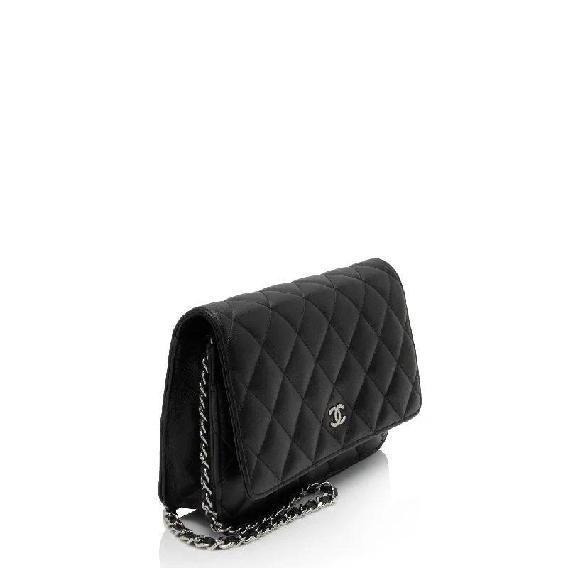 Chanel Lambskin Classic Wallet on Chain (zqvIju)