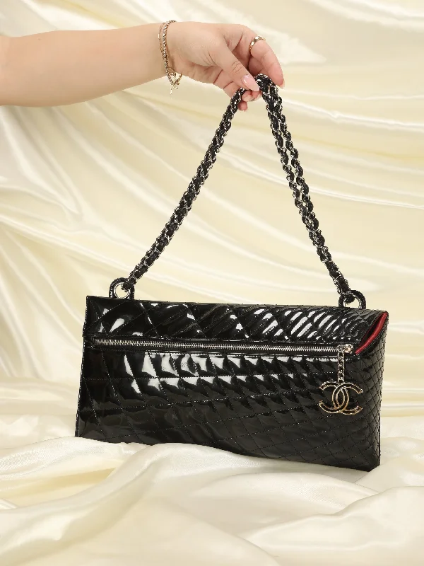 Rare Chanel Patent Asymmetric Shoulder Bag