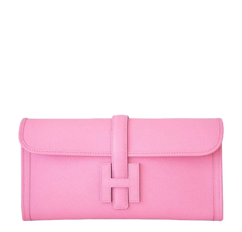 Hermès Jige 29 Rose Confetti Clutch Bag