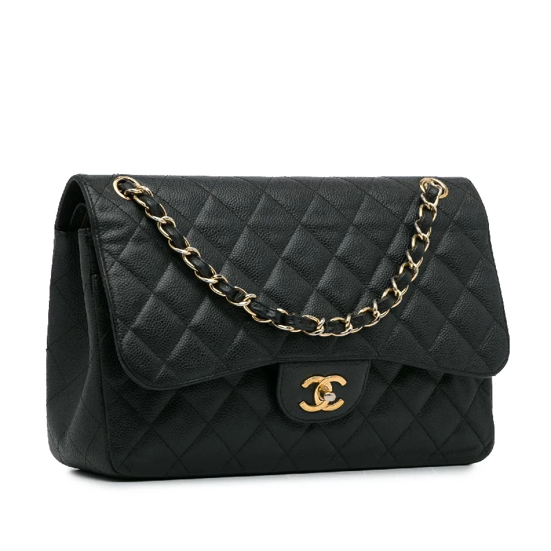 Chanel Jumbo Classic Caviar Double Flap (KP2qbj)