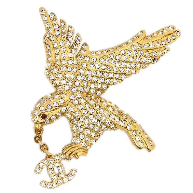 Chanel 2001 Eagle Crystal Brooch Pin