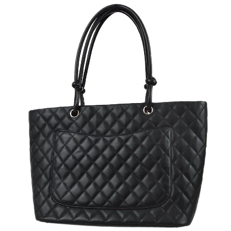 Chanel 2004-2005 Black Calfskin Cambon Ligne Tote