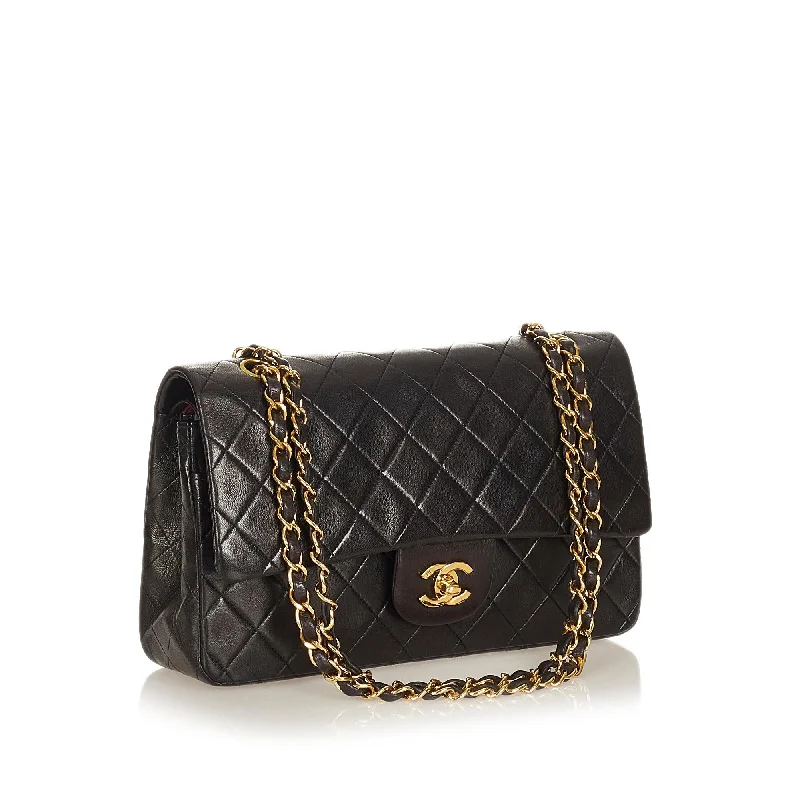 Chanel Classic Lambskin Leather Double Flap Bag (27219)