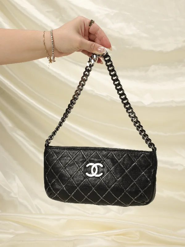 Rare Chanel Chain-Quilted Pochette