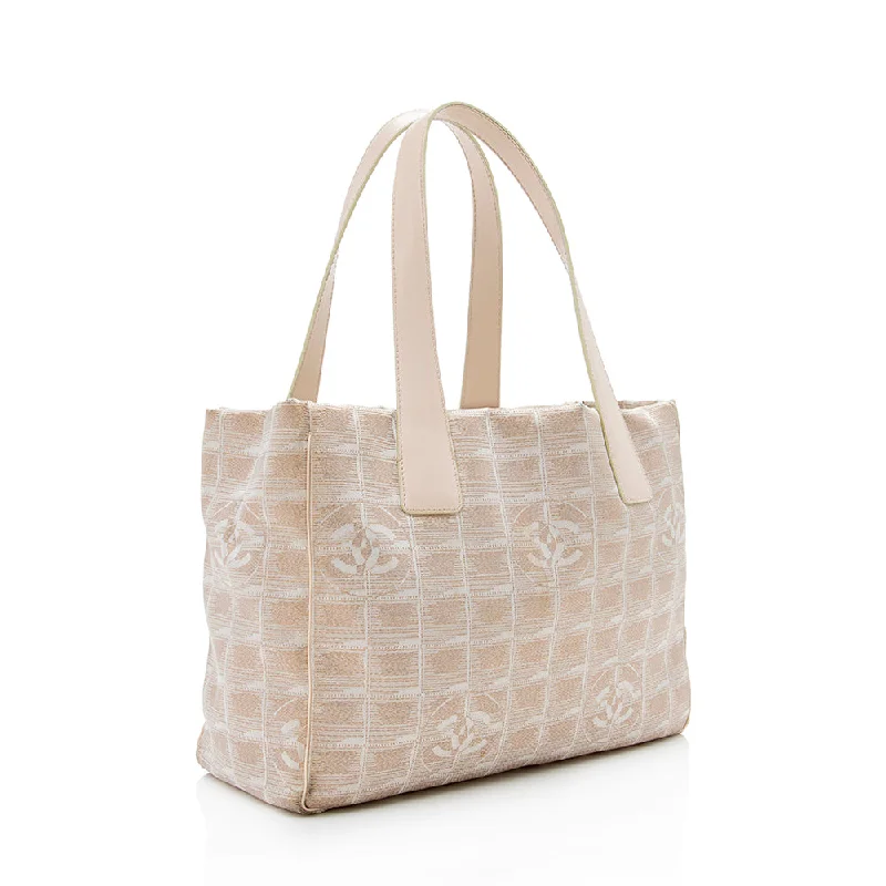 Chanel Glitter Nylon Travel Line Medium Tote (16771)