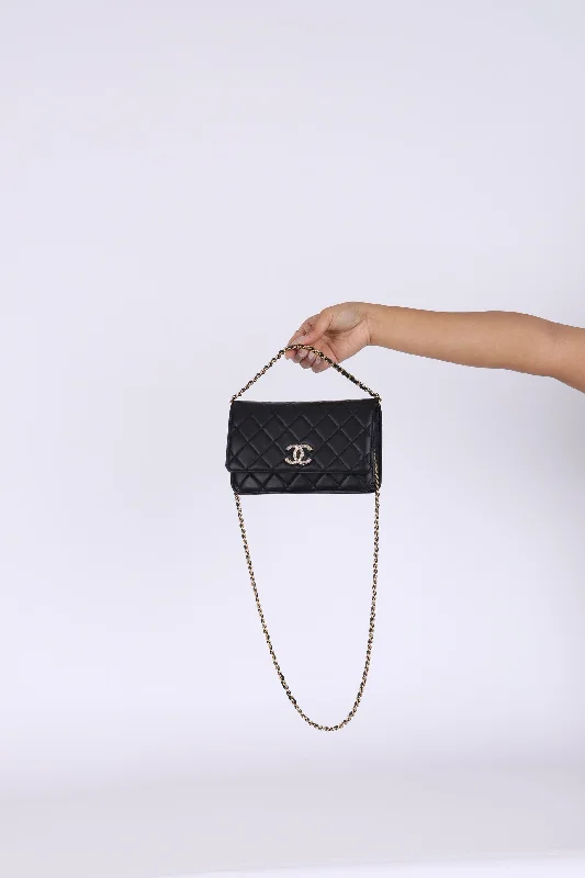 Chanel 2021 Zirconium Crystal Wallet on Chain