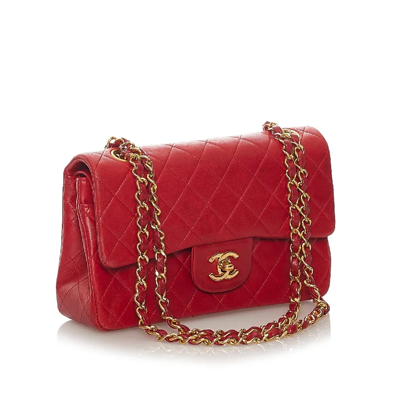 Chanel Classic Small Lambskin Leather Single Flap Bag (28011)