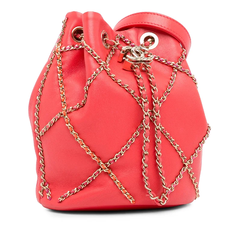 Chanel Entwined Chain Drawstring Bucket (j3tiCD)