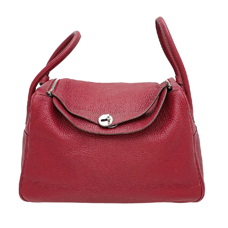 Hermes Rouge Garance Lindy 34 Bag