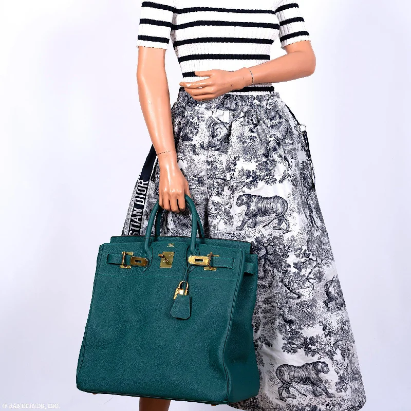 Hermès HAC Birkin 40 Malachite Togo with Gold Hardware