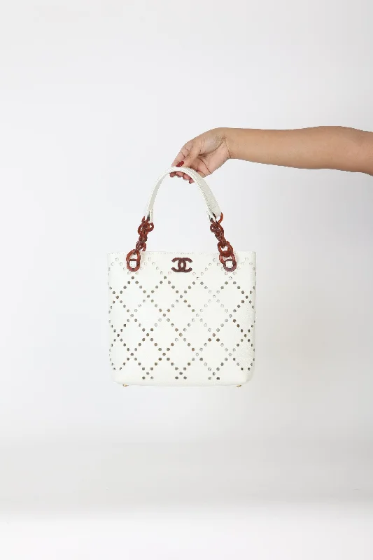 Chanel 2003 Caviar Perforated Tote