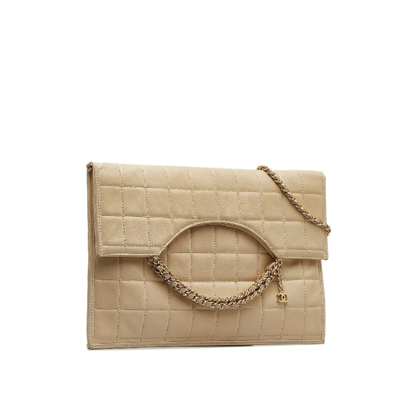 Chanel Choco Bar Fold-Over Satchel (7erKF6)