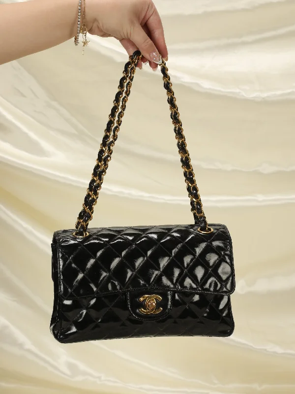 Rare Chanel Small Double-Sided Patent Flap Bag