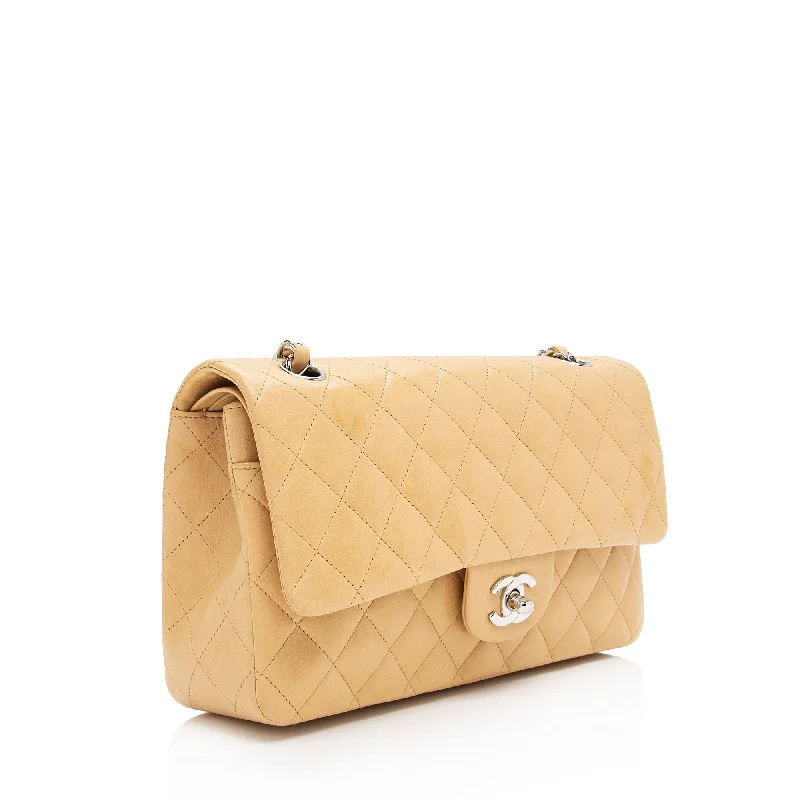 Chanel Lambskin Classic Medium Double Flap Bag (PLkziN)