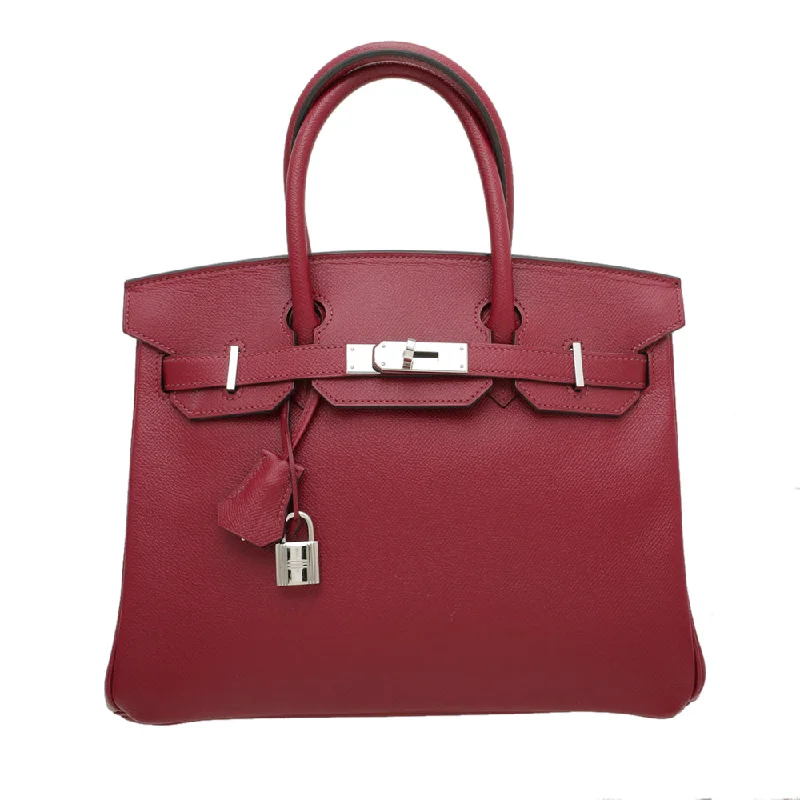 Hermes Rouge Grenat Birkin 30 Bag