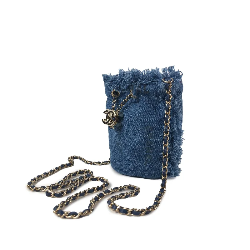 Chanel Denim Mini Mood Bucket with Chain (EPuAPf)