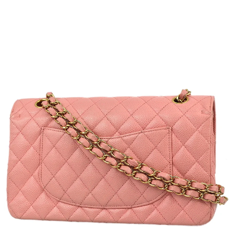 Chanel 2004-2005 Pink Caviar Medium Classic Double Flap Bag