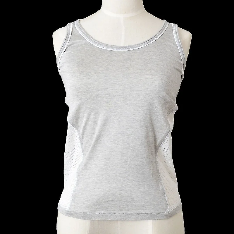 CHANEL 2004 Sport line mesh panel tank top #36