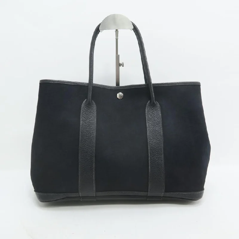 Hermès Garden Party 36 Black Canvas Tote