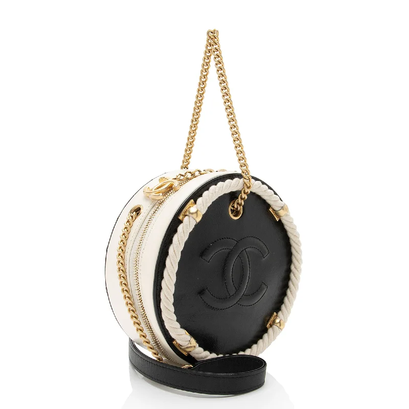 Chanel Crumpled Calfskin En Vogue Round Shoulder Bag (JKAuQO)