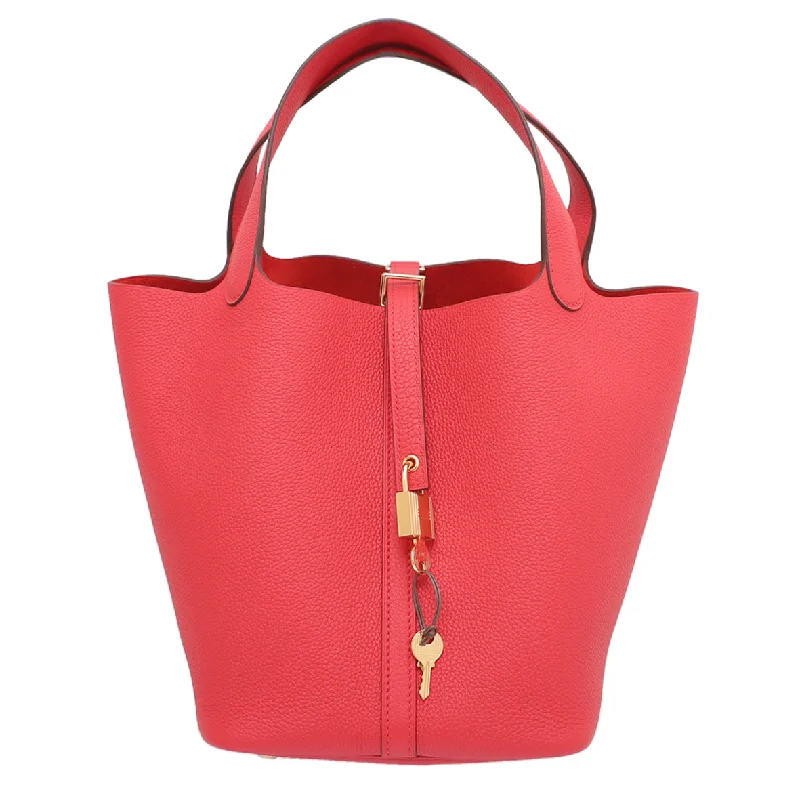 Hermes Rouge De Coeur Picotin Lock 22 Bag