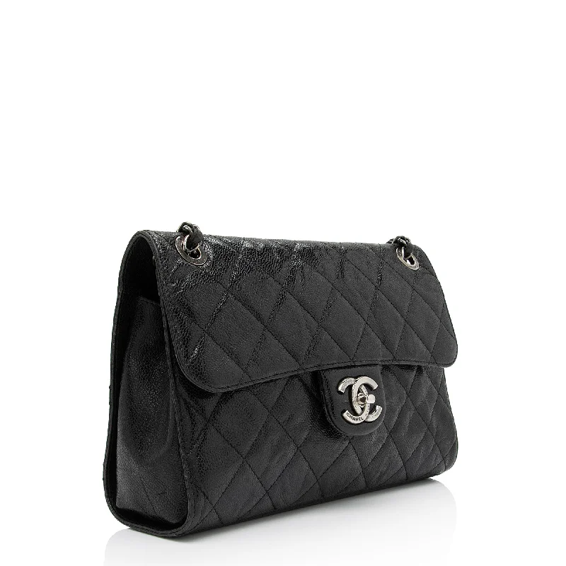 Chanel Glazed Caviar Leather CC Crave Medium Flap Bag (3RMxUM)