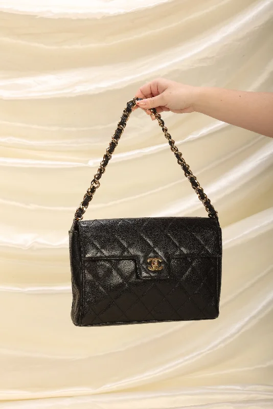 Chanel Caviar Turnlock Flap Bag