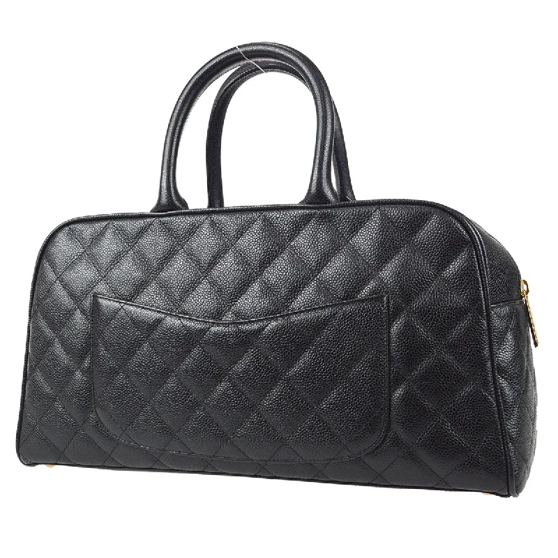 Chanel 2005-2006 Bowling Bag 37 Black Caviar