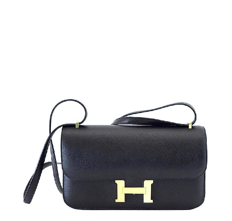 Hermès Constance Elan Black Bag GHW