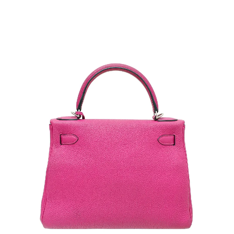 Hermes Rose Pourpre Retourne Kelly 28 Bag