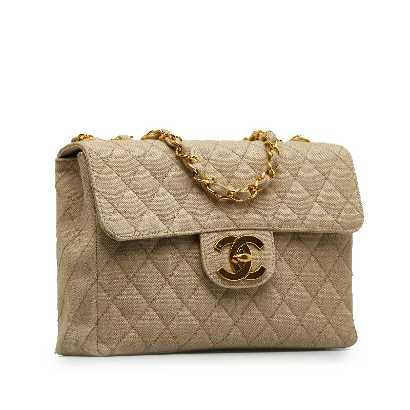 Chanel Jumbo XL Classic Cotton Single Flap (YZOG3l)