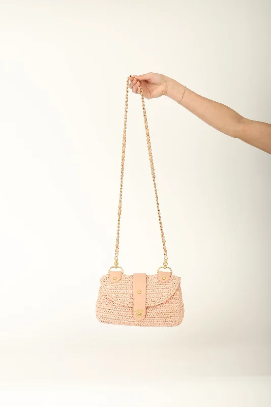 Chanel 2005 Raffia Chain Shoulder Bag