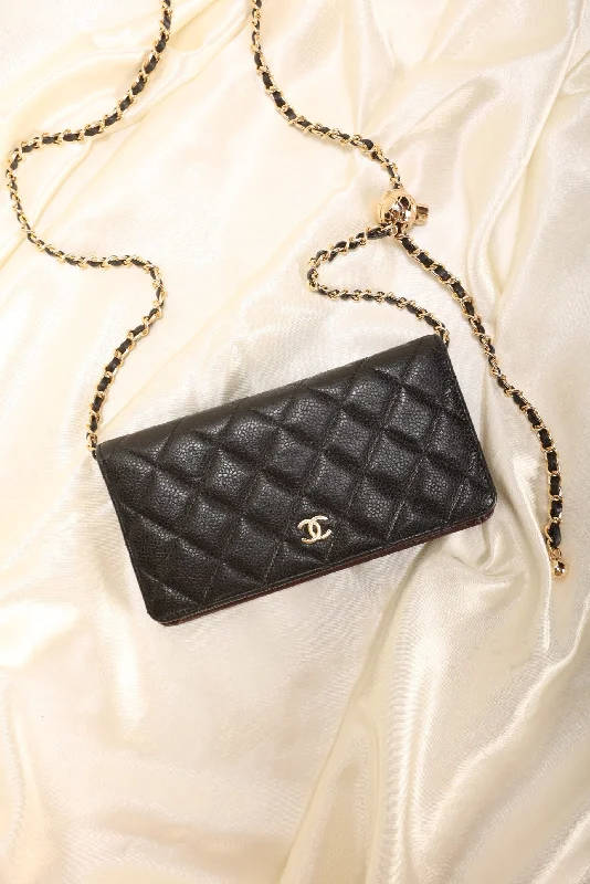 Chanel Caviar Wallet on Chain