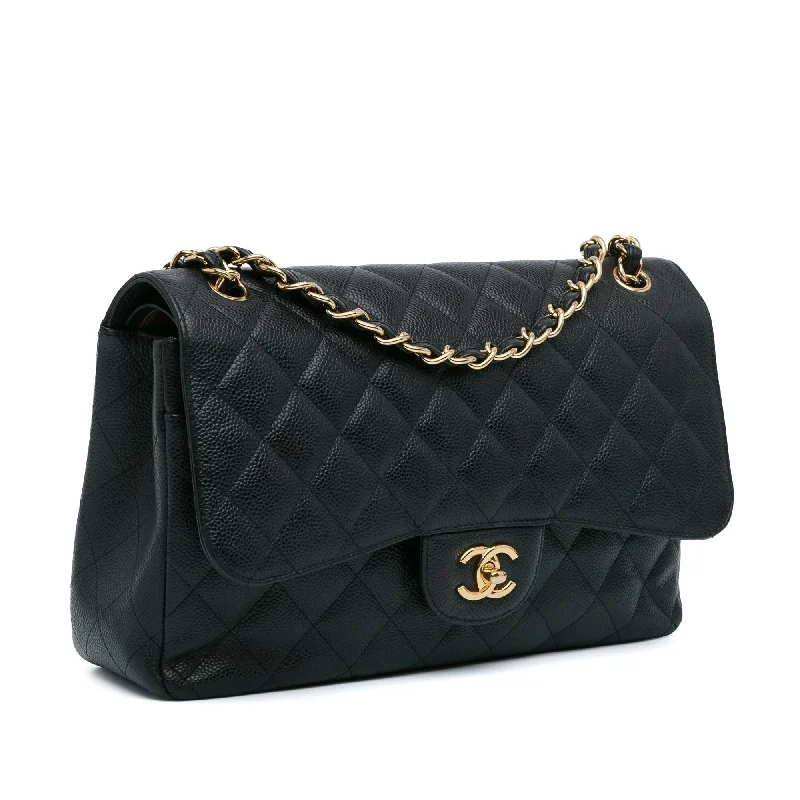 Chanel Jumbo Classic Caviar Double Flap (DrtEqA)