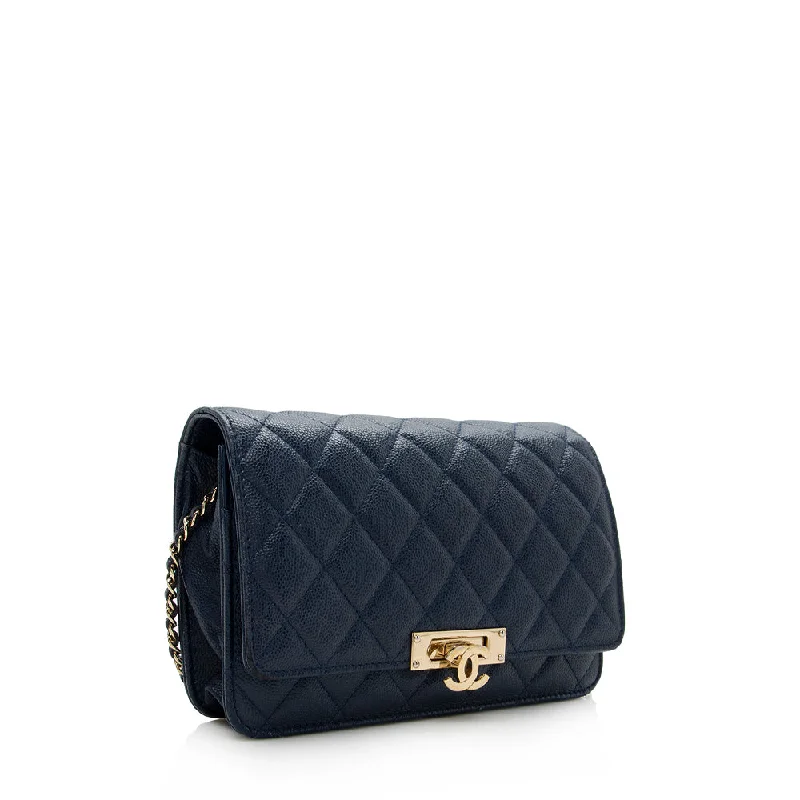 Chanel Lambskin Golden Class Wallet on Chain Bag (14831)