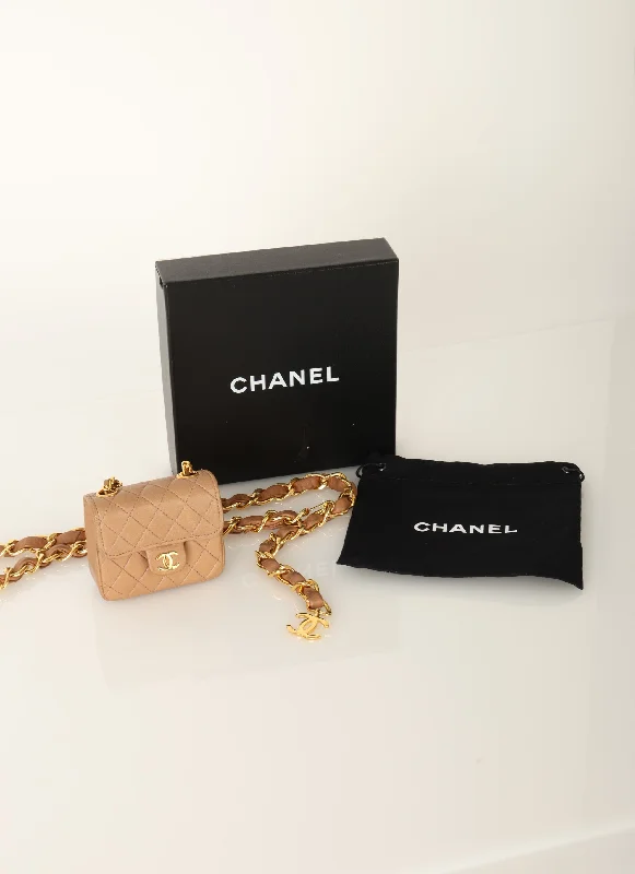 Rare Chanel Lambskin Micro Belt Bag