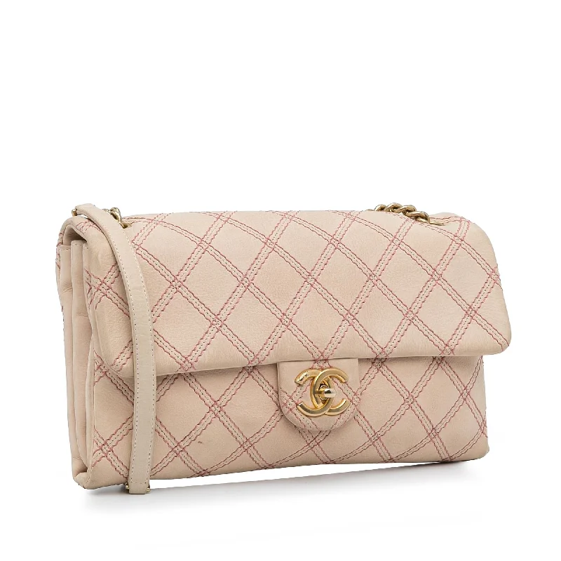 Chanel Jumbo Quilted Calfskin Triple Stitched Flap (F4DDBD)