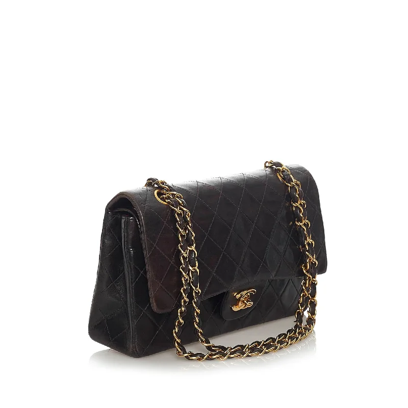 Chanel Classic Medium Lambskin Leather Double Flap Bag (31351)