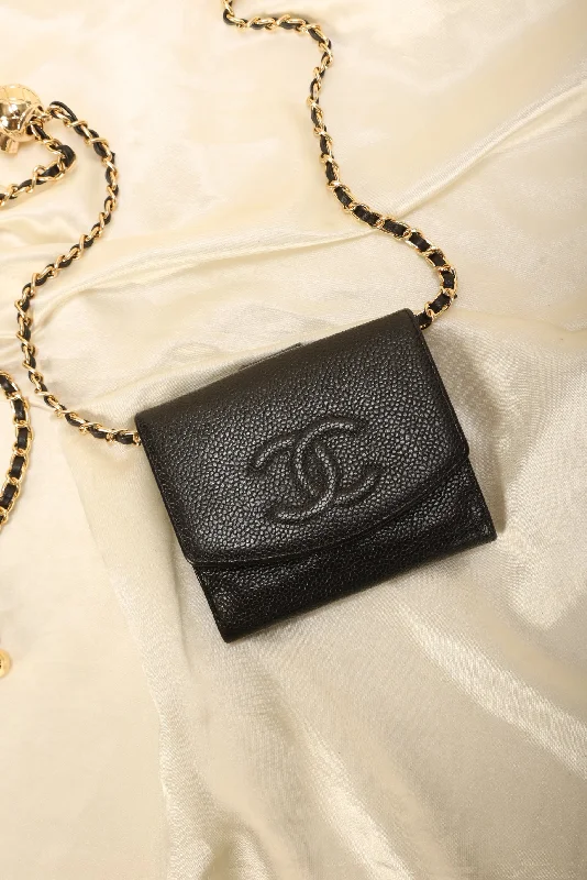 Chanel Caviar Wallet on Chain