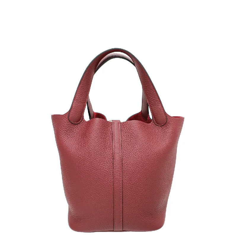 Hermes Rouge H Picotin Lock 22 Bag