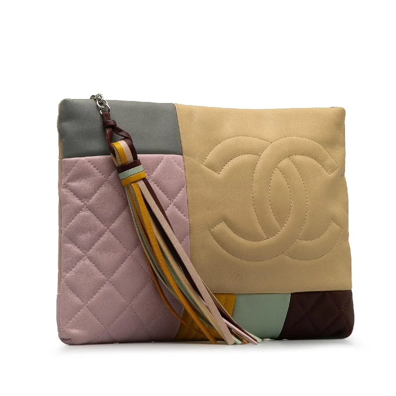 Chanel Colorblock Patchwork O Case Clutch (kDtgpS)