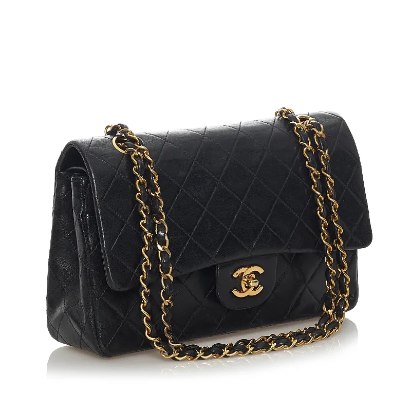 Chanel Classic Lambskin Leather Double Flap Bag (28756)